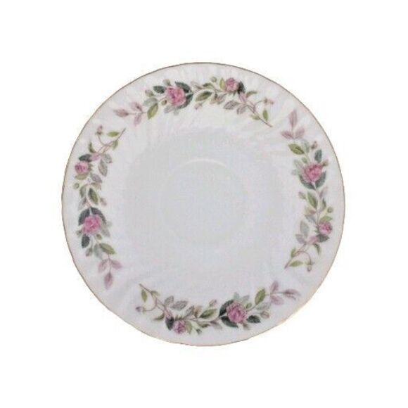 Vintage Creative Regency Rose  6" Saucers lot of 8 - Picture 8 of 11